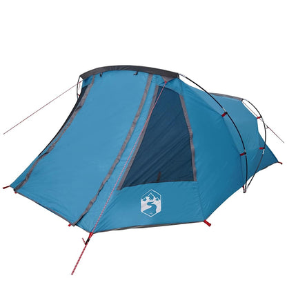 vidaXL Tunnelzelt mit Dach Blau und Grau 328 x 228 x 115 cm