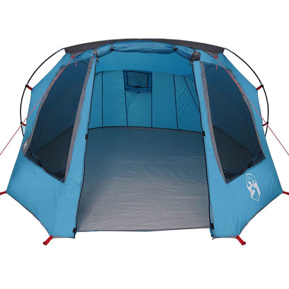 vidaXL Tunnelzelt mit Dach Blau und Grau 328 x 228 x 115 cm