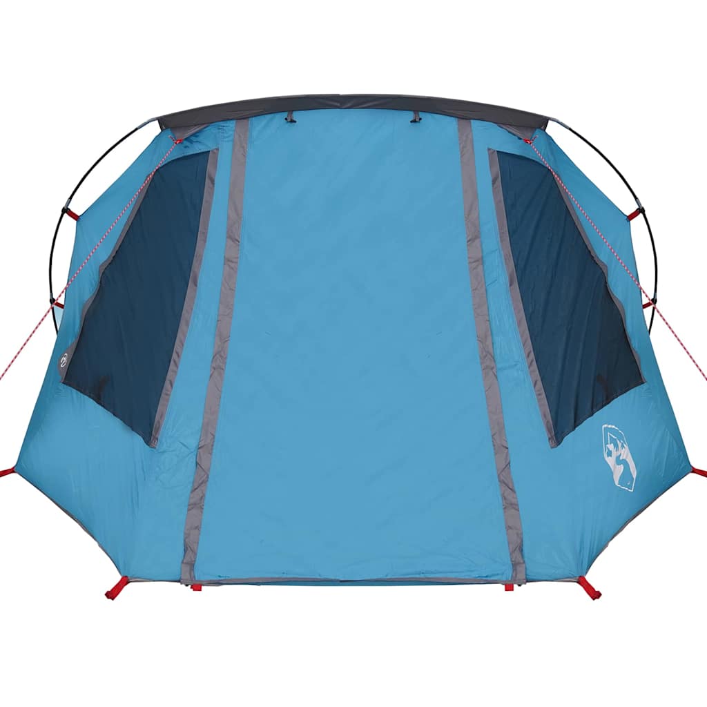 vidaXL Tunnelzelt mit Dach Blau und Grau 328 x 228 x 115 cm