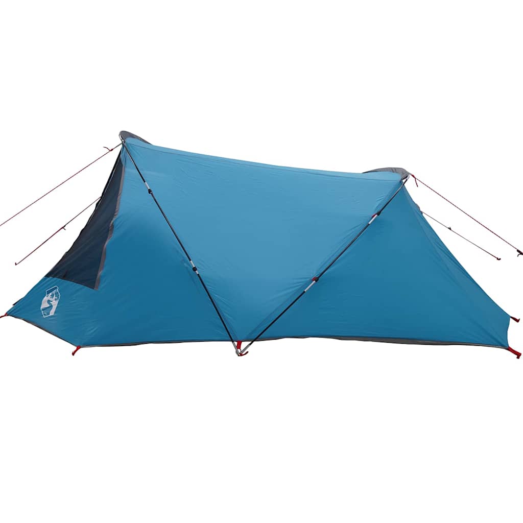 vidaXL Tunnelzelt mit Dach Blau und Grau 328 x 228 x 115 cm