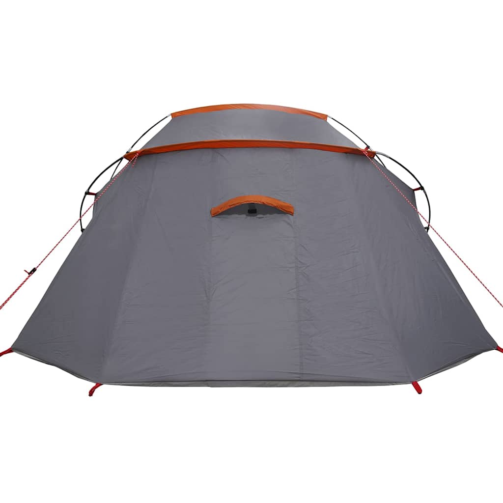 vidaXL Tunnelzelt mit Dach Grau und Orange 328 x 228 x 115 cm