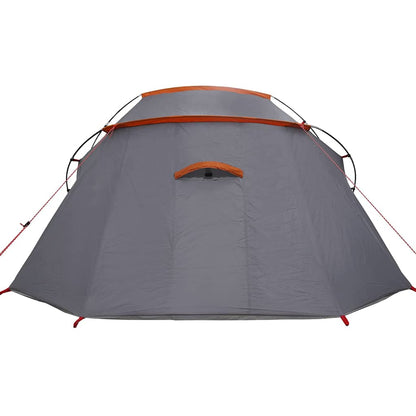 vidaXL Tunnelzelt mit Dach Grau und Orange 328 x 228 x 115 cm