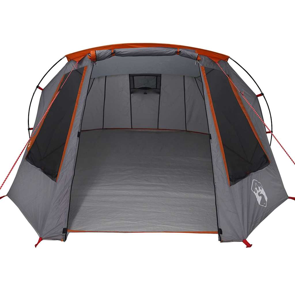vidaXL Tunnelzelt mit Dach Grau und Orange 328 x 228 x 115 cm