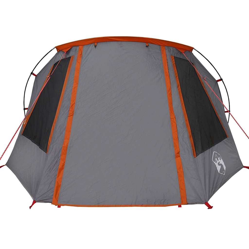 vidaXL Tunnelzelt mit Dach Grau und Orange 328 x 228 x 115 cm