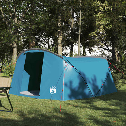 vidaXL Tunnelzelt mit Dach Blau und Grau 318 x 275 x 140 cm