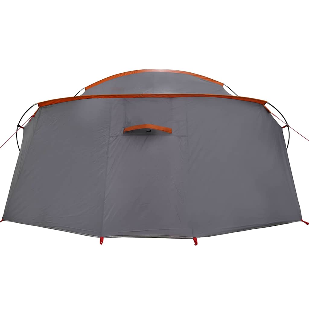 vidaXL Tunnelzelt mit Dach Grau und Orange 318 x 275 x 140 cm
