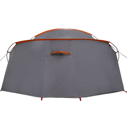 vidaXL Tunnelzelt mit Dach Grau und Orange 318 x 275 x 140 cm