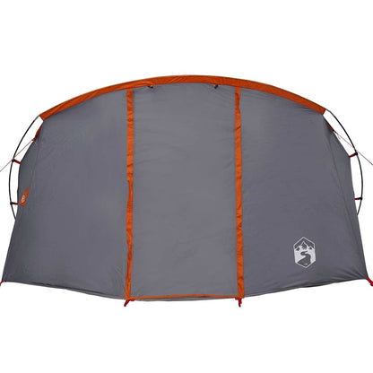 vidaXL Tunnelzelt mit Dach Grau und Orange 318 x 275 x 140 cm