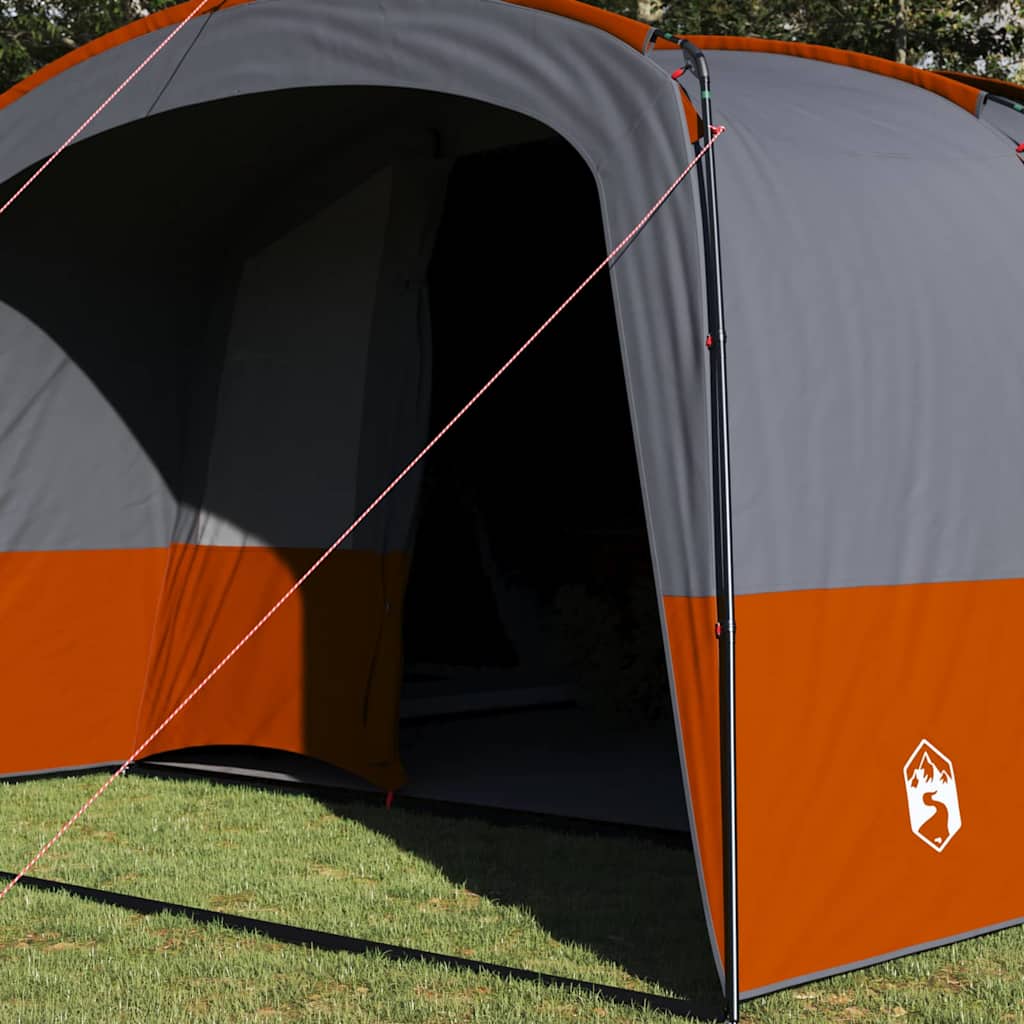 vidaXL Familienzelt mit Dach Grau und Orange 760 x 645 x 230 cm