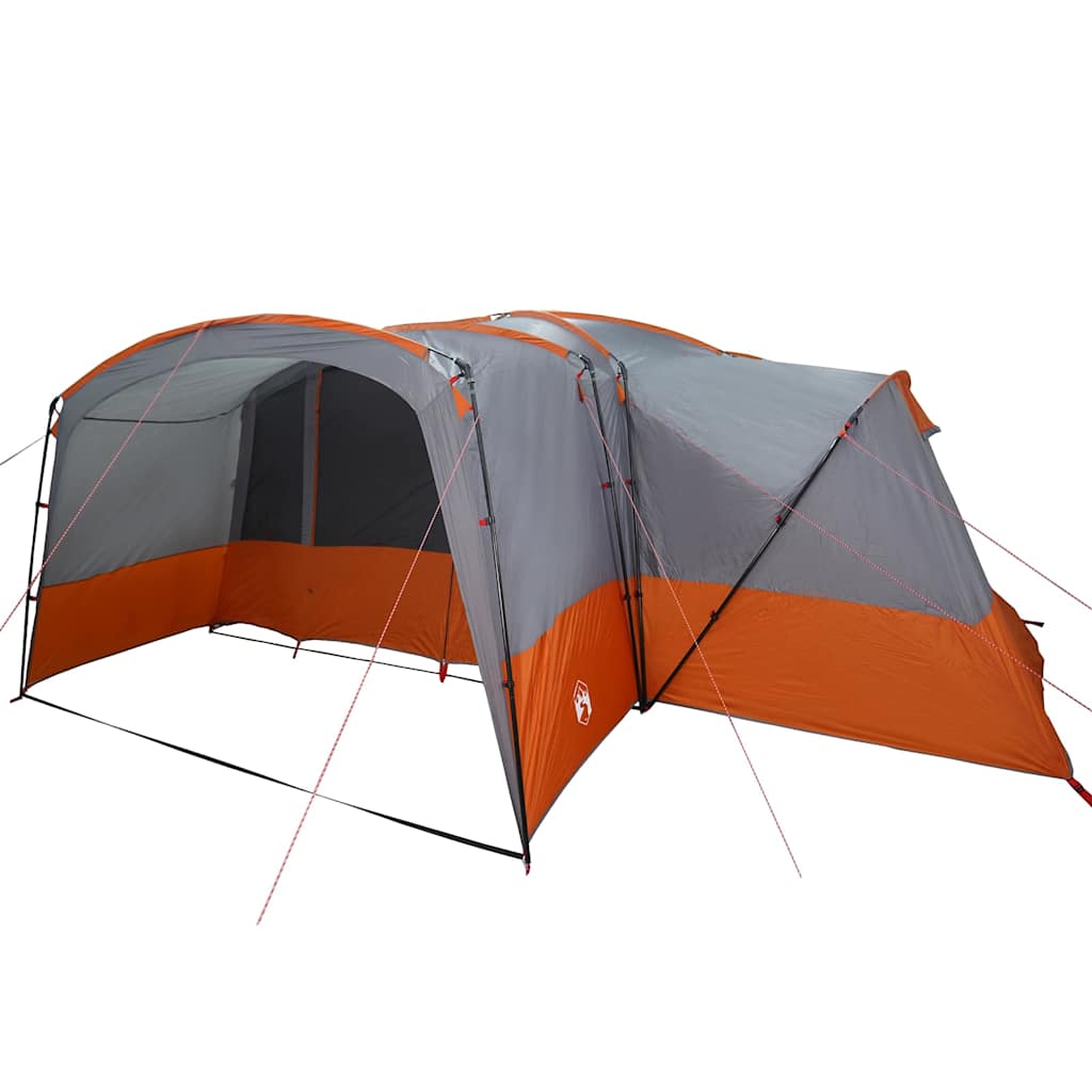 vidaXL Familienzelt mit Dach Grau und Orange 760 x 645 x 230 cm