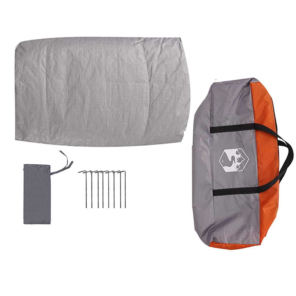 Innertelt 7-Personen Grau und Orange 300 x 300 x 250 cm