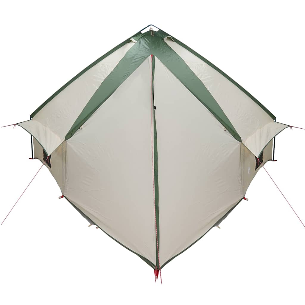 vidaXL Teepee Zelt mit Dach Grün und Weiß 490 x 410 x 210 cm