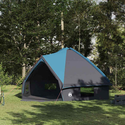 vidaXL Teepee Zelt mit Dach Blau und Grau 490 x 410 x 210 cm