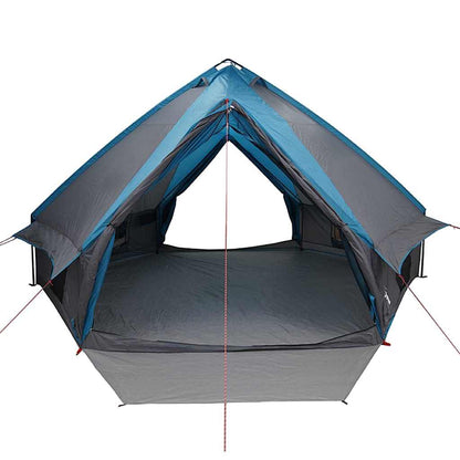 vidaXL Teepee Zelt mit Dach Blau und Grau 490 x 410 x 210 cm