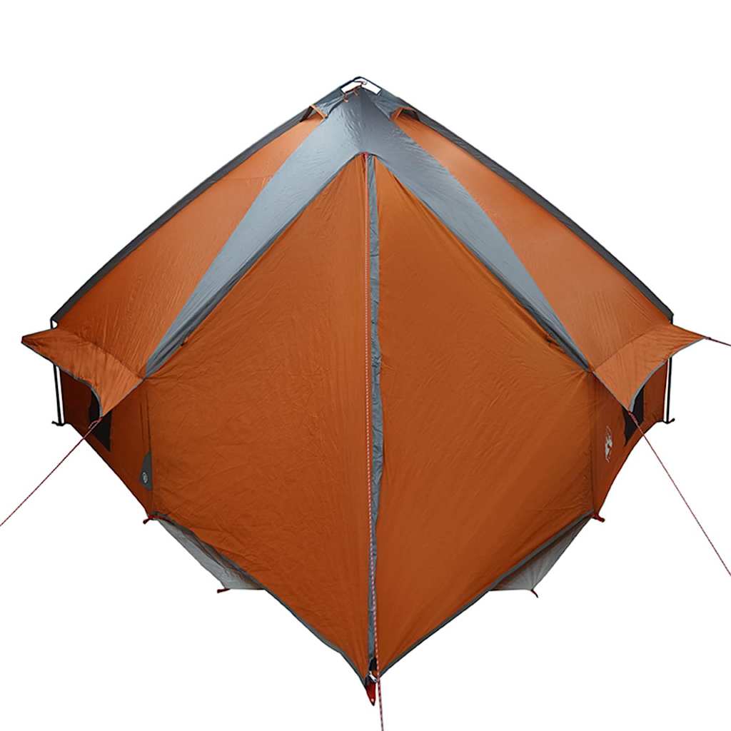 vidaXL Teepee Zelt mit Dach Grau und Orange 490 x 410 x 210 cm