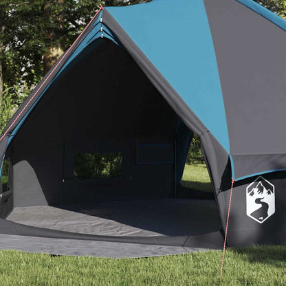 vidaXL Teepee Zelt mit Dach Blau und Grau 490 x 410 x 210 cm