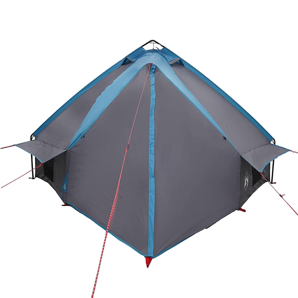 vidaXL Teepee Zelt mit Dach Blau und Grau 490 x 410 x 210 cm
