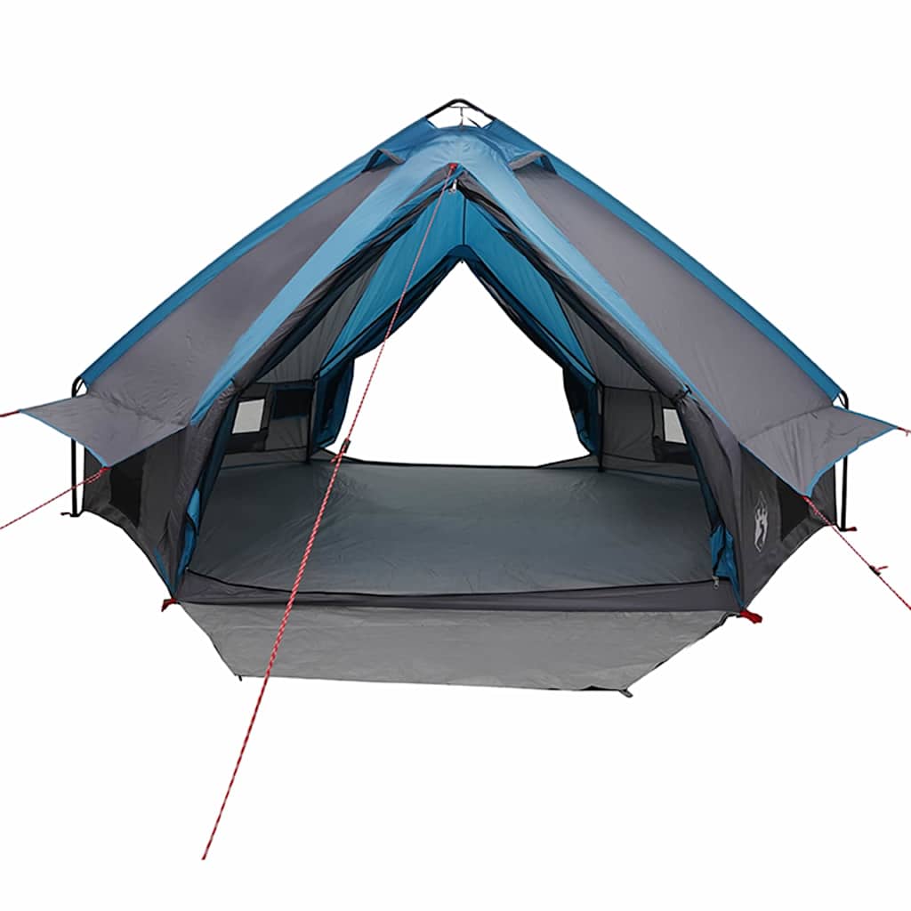 vidaXL Teepee Zelt mit Dach Blau und Grau 490 x 410 x 210 cm