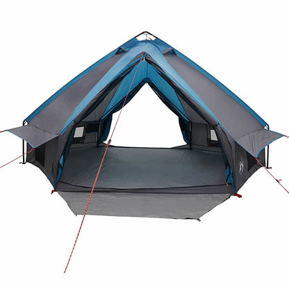 vidaXL Teepee Zelt mit Dach Blau und Grau 490 x 410 x 210 cm