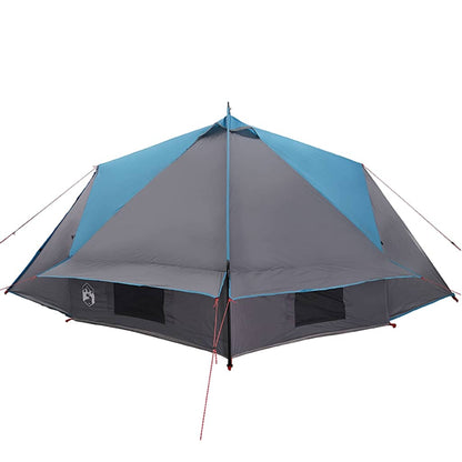 vidaXL Teepee Zelt mit Dach Blau und Grau 490 x 410 x 210 cm