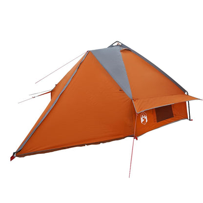 vidaXL Teepee Zelt mit Dach Grau und Orange 490 x 410 x 210 cm