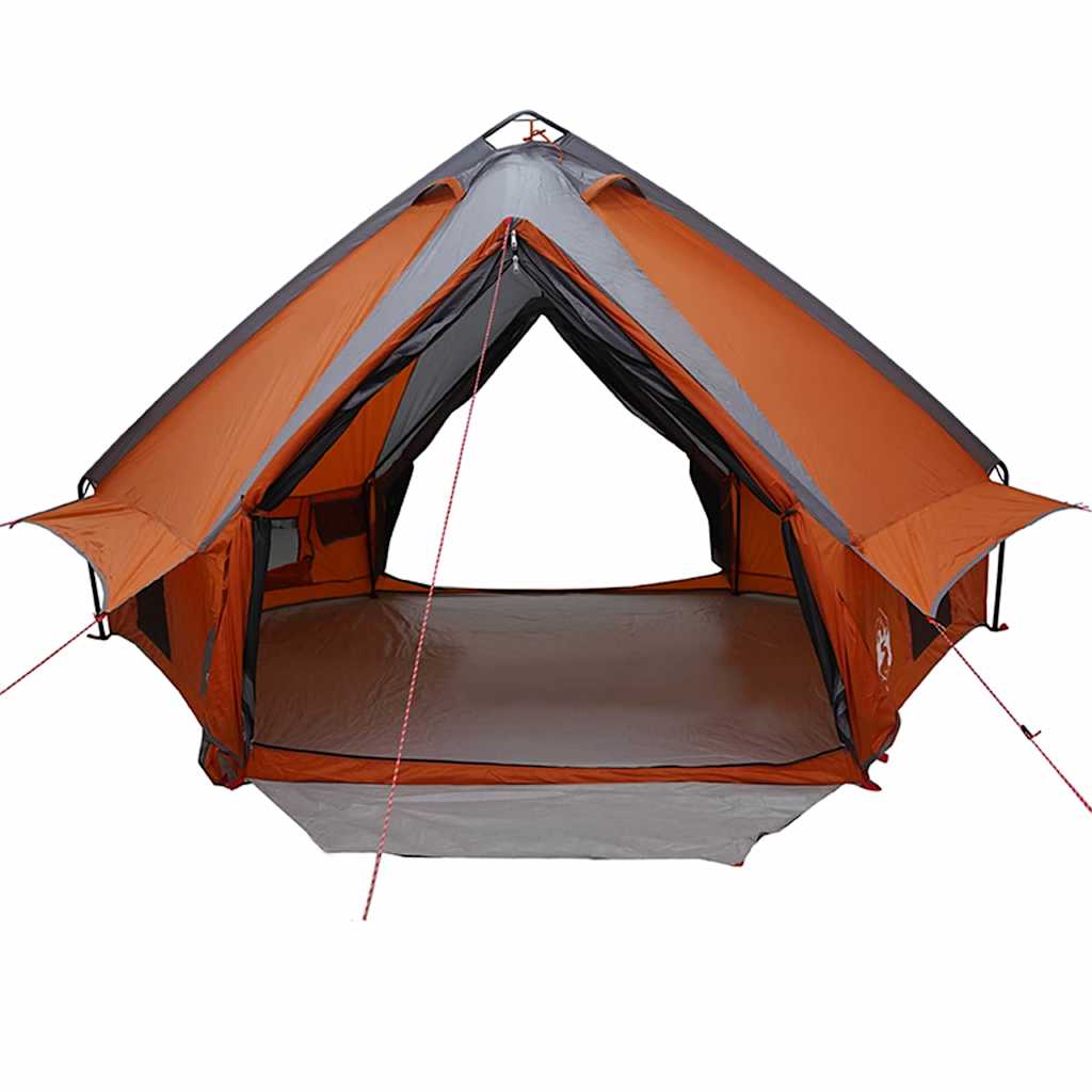 vidaXL Teepee Zelt mit Dach Grau und Orange 490 x 410 x 210 cm