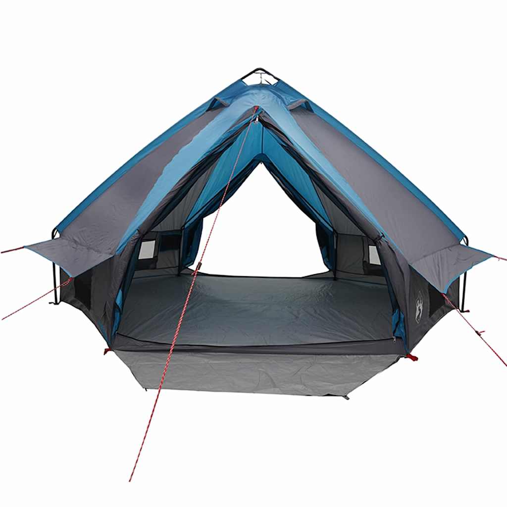 vidaXL Teepee Zelt mit Dach Blau und Grau 490 x 410 x 210 cm