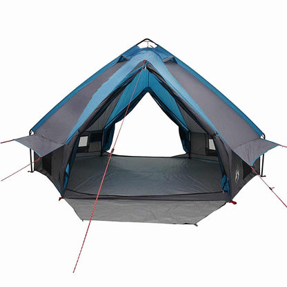 vidaXL Teepee Zelt mit Dach Blau und Grau 490 x 410 x 210 cm
