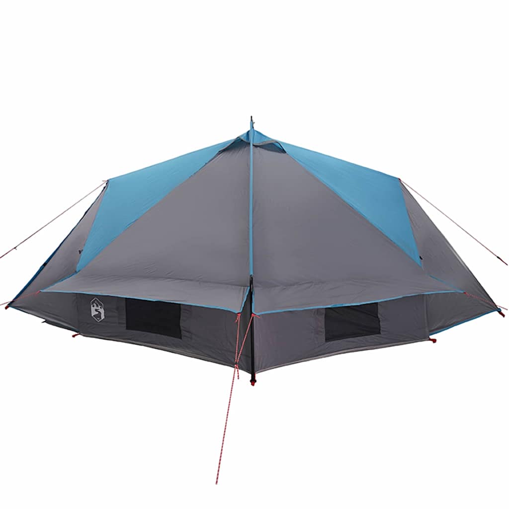 vidaXL Teepee Zelt mit Dach Blau und Grau 490 x 410 x 210 cm