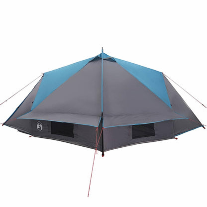 vidaXL Teepee Zelt mit Dach Blau und Grau 490 x 410 x 210 cm