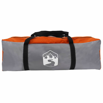 vidaXL Teepee Zelt mit Dach Grau und Orange 490 x 410 x 210 cm