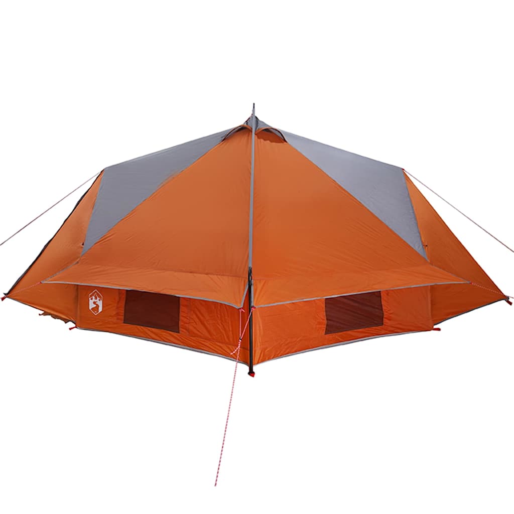 vidaXL Teepee Zelt mit Dach Grau und Orange 490 x 410 x 210 cm