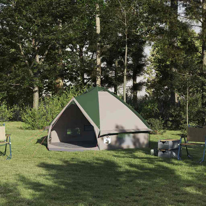 vidaXL Teepee Zelt mit Dach Grün und Grau 490 x 410 x 210 cm
