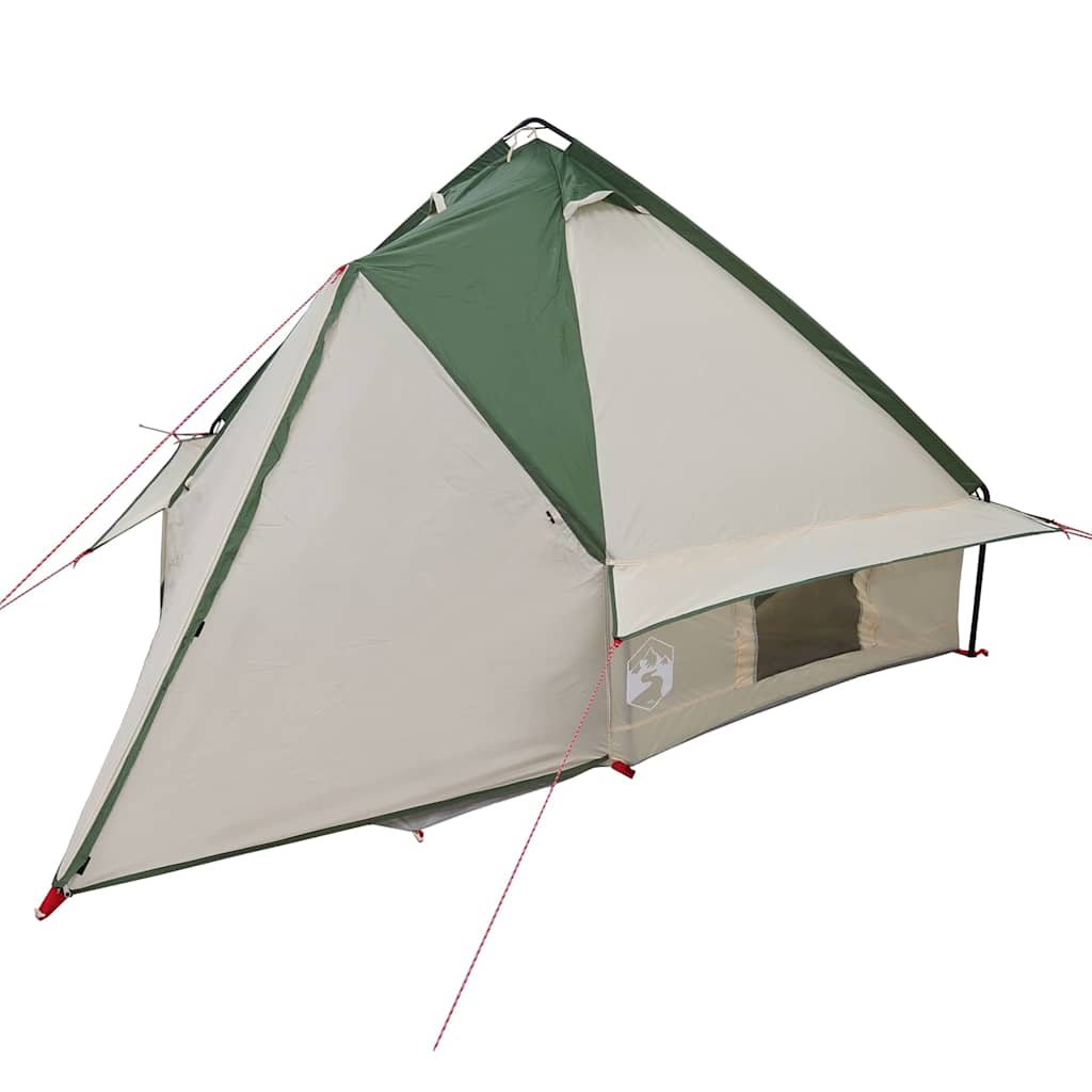 vidaXL Teepee Zelt mit Dach Grün und Grau 490 x 410 x 210 cm