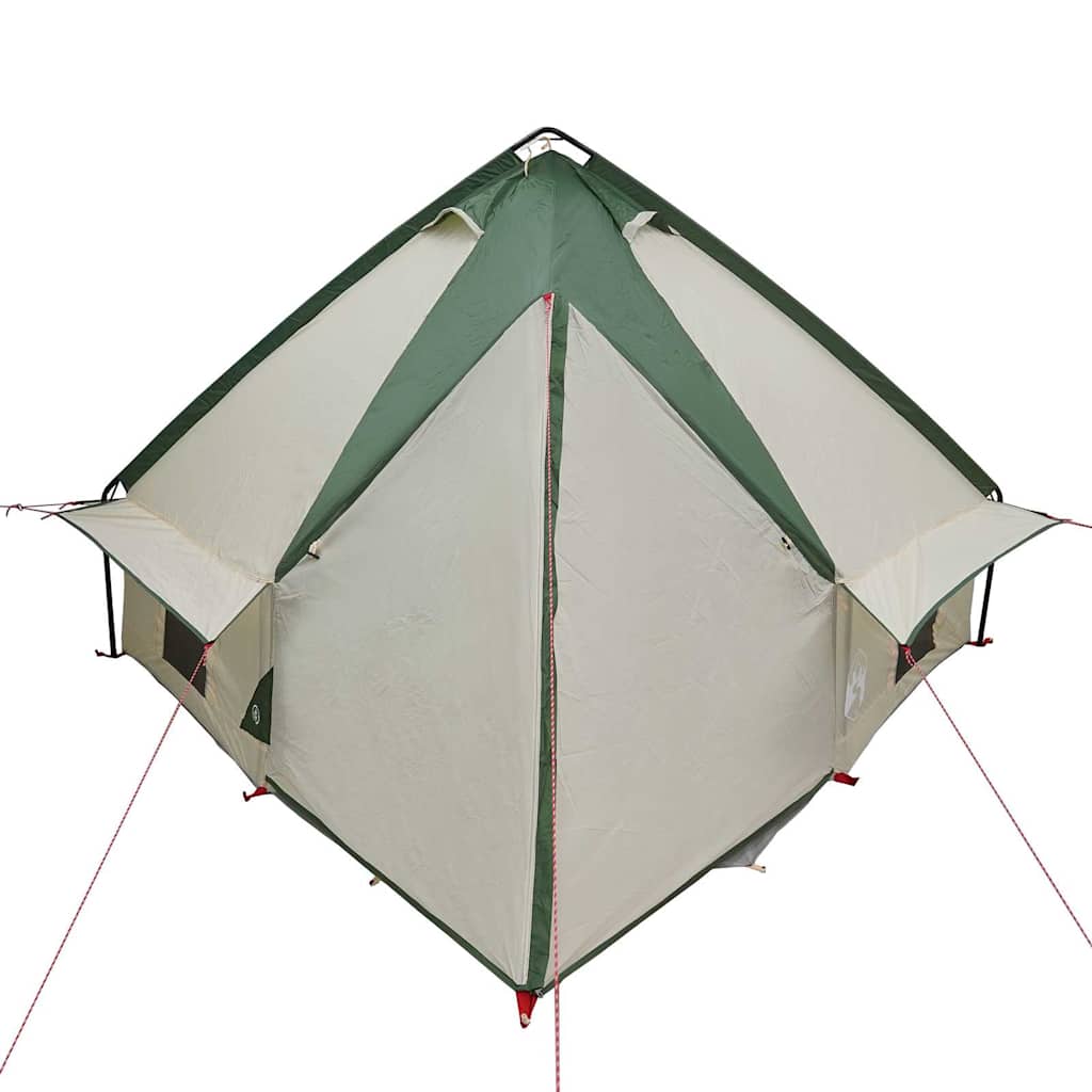 vidaXL Teepee Zelt mit Dach Grün und Grau 490 x 410 x 210 cm