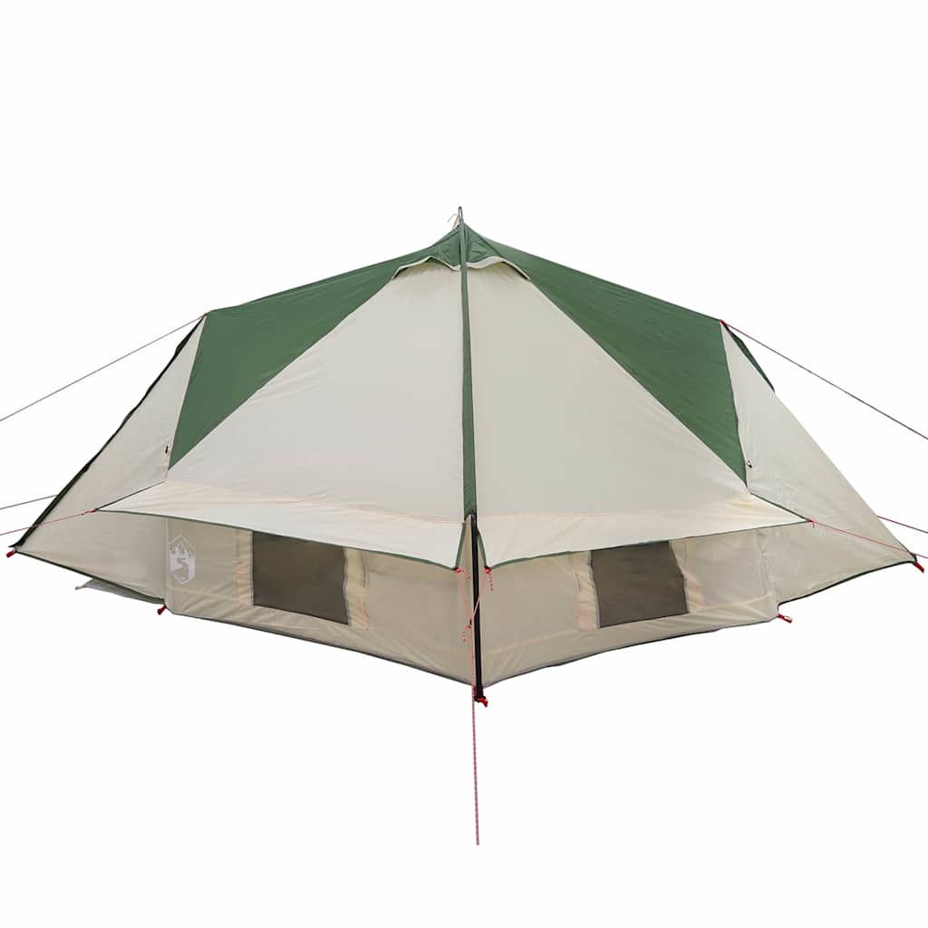 vidaXL Teepee Zelt mit Dach Grün und Grau 490 x 410 x 210 cm