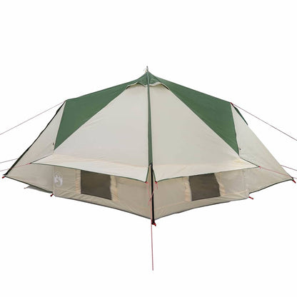 vidaXL Teepee Zelt mit Dach Grün und Grau 490 x 410 x 210 cm