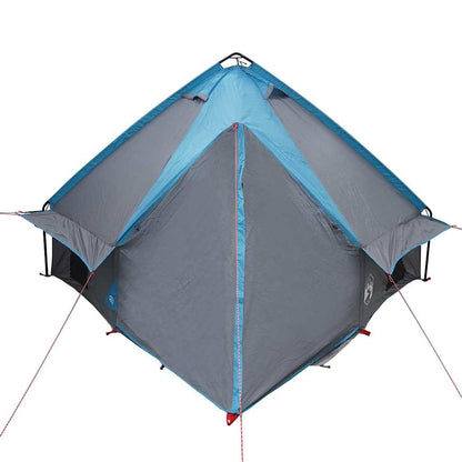 vidaXL Teepee Zelt mit Dach Blau und Grau 490 x 410 x 210 cm