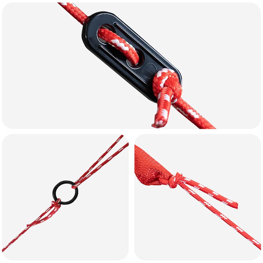 vidaXL Teepee Zelt mit Dach Grau und Orange 490 x 410 x 210 cm