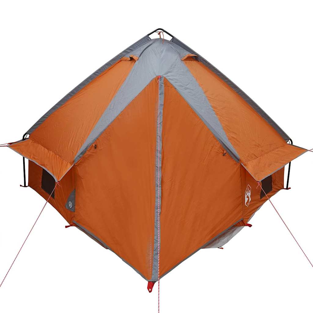 vidaXL Teepee Zelt mit Dach Grau und Orange 490 x 410 x 210 cm