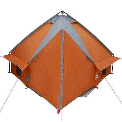vidaXL Teepee Zelt mit Dach Grau und Orange 490 x 410 x 210 cm