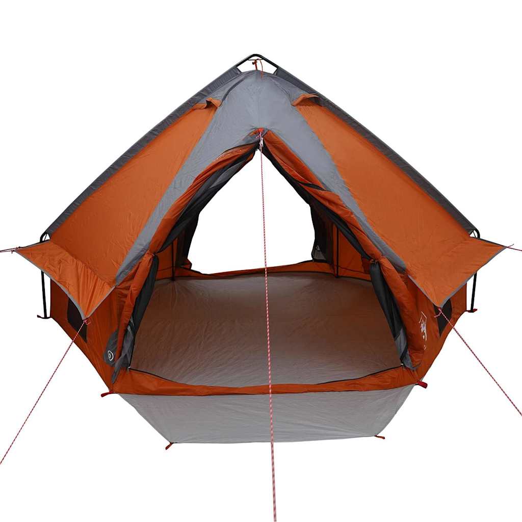 vidaXL Teepee Zelt mit Dach Grau und Orange 490 x 410 x 210 cm