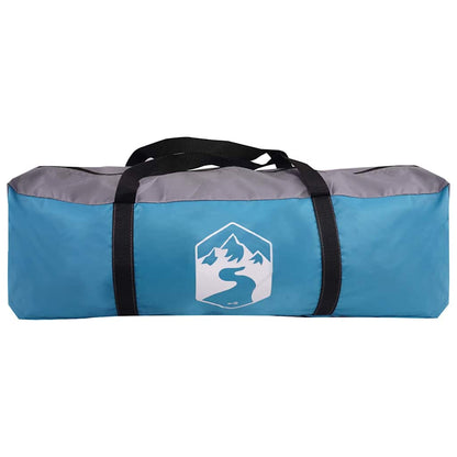 vidaXL Familienzelt mit Dach Blau und Grau 745 x 700 x 217 cm