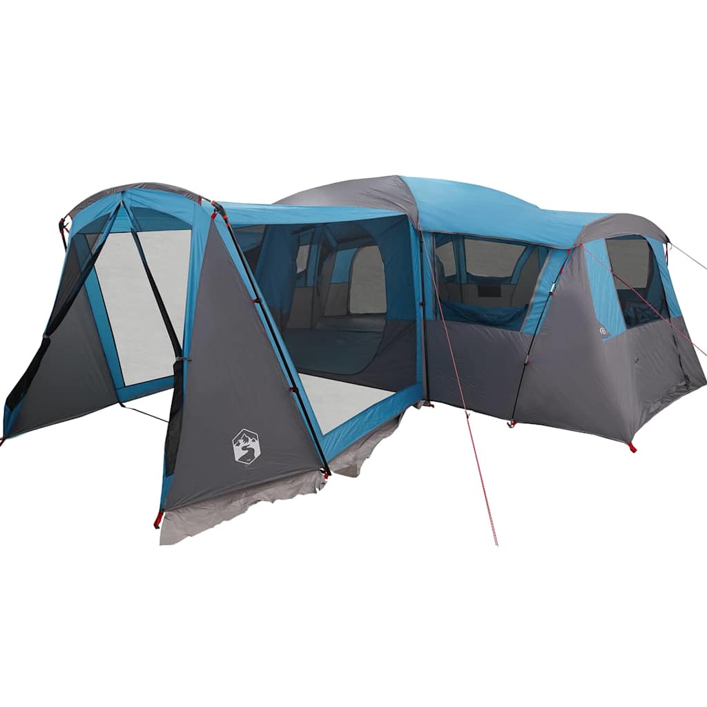 vidaXL Familienzelt mit Dach Blau und Grau 745 x 700 x 217 cm