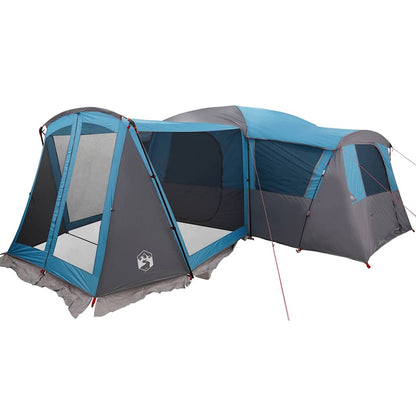 vidaXL Familienzelt mit Dach Blau und Grau 745 x 700 x 217 cm