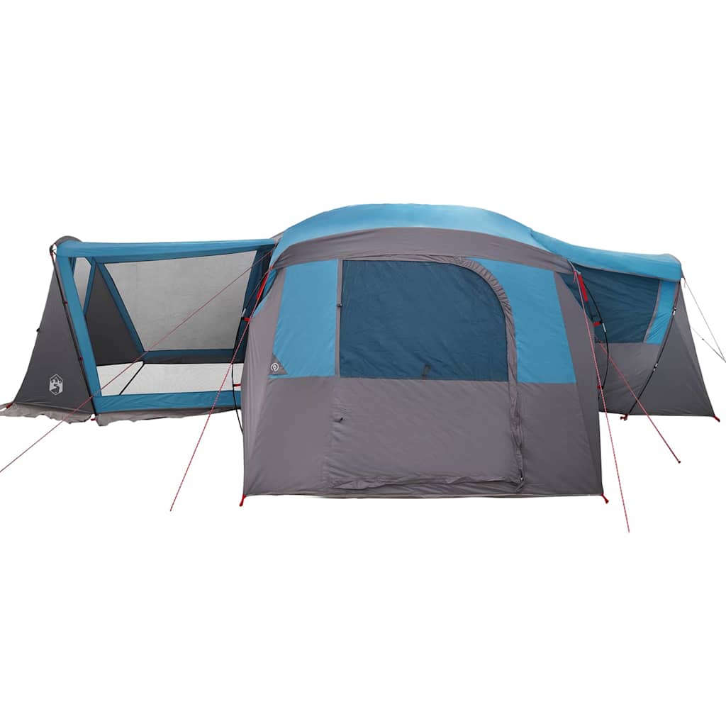 vidaXL Familienzelt mit Dach Blau und Grau 745 x 700 x 217 cm