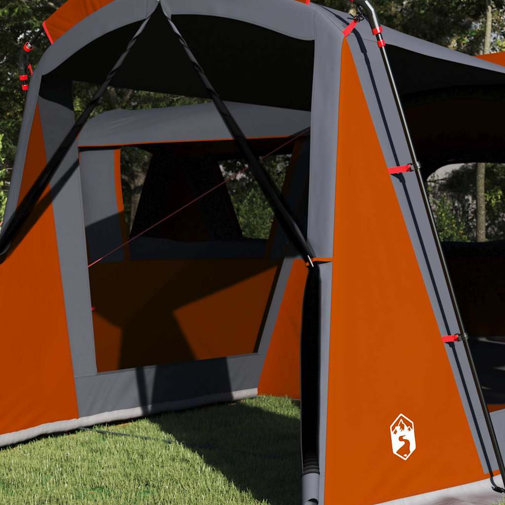 vidaXL Familienzelt mit Dach Grau und Orange 745 x 700 x 217 cm
