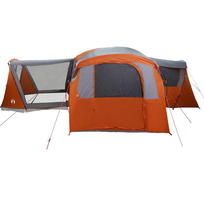 vidaXL Familienzelt mit Dach Grau und Orange 745 x 700 x 217 cm