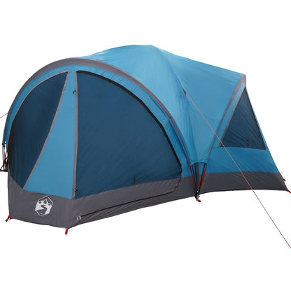 vidaXL Familienzelt mit Dach Blau und Grau 460 x 430 x 214 cm