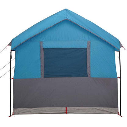 vidaXL Familienzelt mit Dach Blau und Grau 324 x 255 x 230 cm